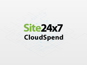 CloudSpend Site24x7 | ManageEngine