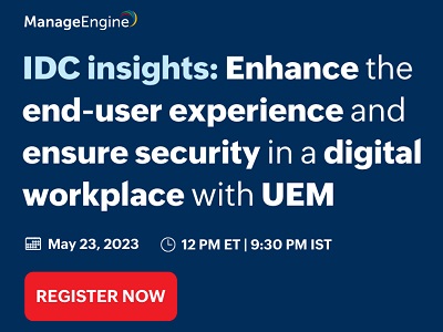 IDC insights webinar: Enhance the end-user experience and ensure security in a digital workplace with UEM