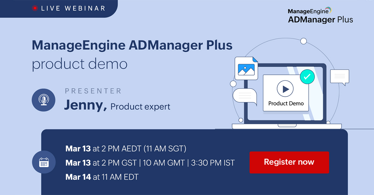 ManageEngine ADManager Plus product demo