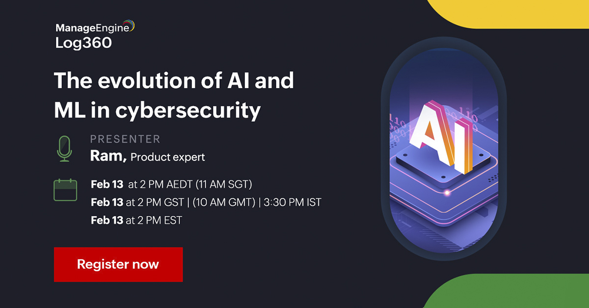 MmanageEngine Webinar The evolution of AI and ML in cybersecurity